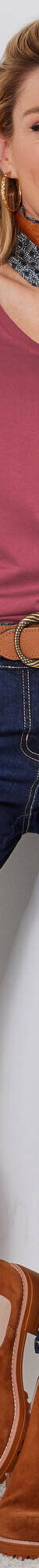 T-shirt met V-hals en lange mouwen (grijsvioline) T-shirt met V-hals en lange mouwen (grijsvioline)